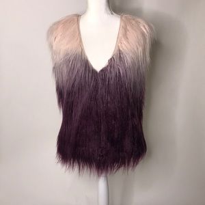 Faux fur vest